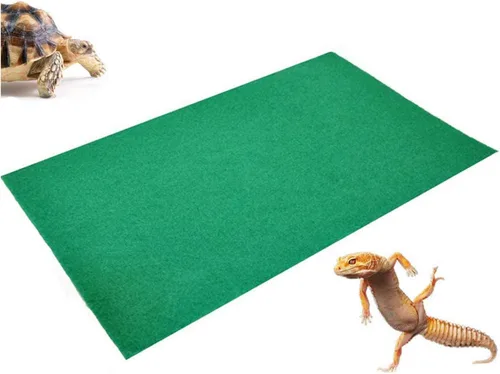 Vista 10 de Tfwadmx Alfombra de reptil, paquete de 2 alfombrillas de dragón barbudo, terrario, sustrato, ropa de cama para serpiente, tortuga, lagarto, geckos