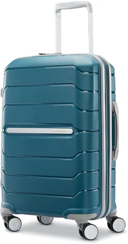 Vista 48 de Samsonite Freeform de carcasa rígida expandible con ruedas giratorias dobles, Negro