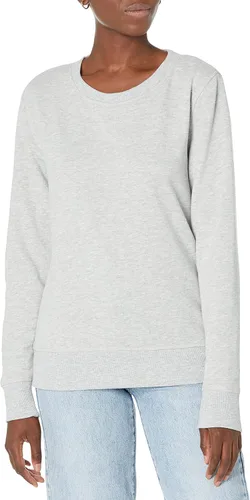 Vista 14 de Amazon Essentials Sudadera de forro polar con cuello redondo y manga larga para mujer Rayas horizontales blanco marino