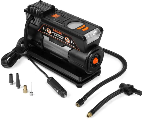 Vista 3 de WEN Compresor de aire portátil para inflador de neumáticos, 12 V, 100 PSI con estuche de transporte (AA2230)