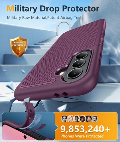Vista 202 de FNTCASE Funda para iPhone 17 Pro: Fundas delgadas translúcidas de color azul claro compatibles con MagSafe, protección completa de la cámara