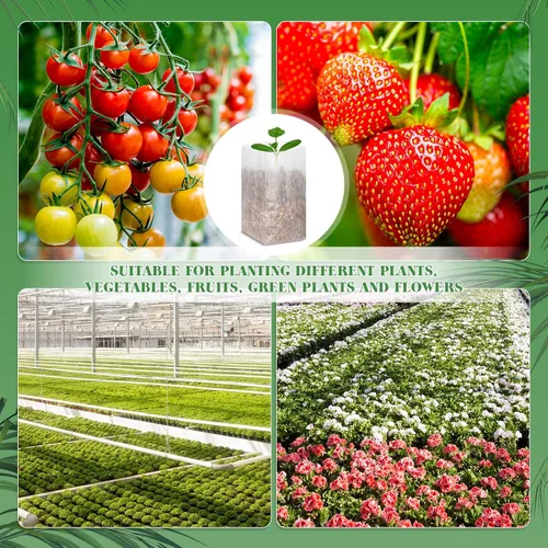 Vista 9 de 1000 bolsas de cultivo no tejidas para plantas de semillero, 5.9 x