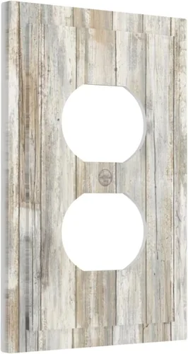 Vista 45 de Placa de Interruptor de Luz de Palanca Única Abstracta en Negro, Blanco y Gris, Cubierta de Tomacorriente, Placa de Pared Decorativa de Un