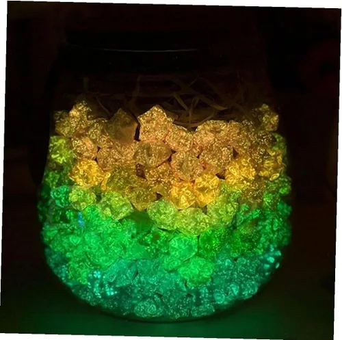 Vista 4 de 30 piezas de papel luminoso de estrella de la suerte, papel plegable para manualidades, papel de origami, regalo para amigos (color al azar)