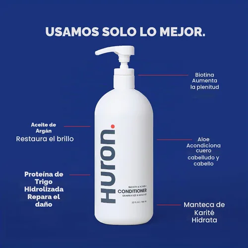 Vista 4 de Huron Acondicionador Jumbo: Hidratante y Fortalecimiento del Cabello