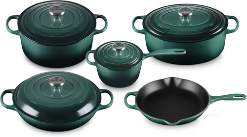 Vista 10 de Le Creuset Juego de utensilios de cocina de hierro fundido esmaltado, 5 piezas, Artichaut