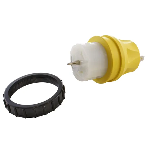 Vista 13 de AC WORKS Generador a interruptor de transferencia Adaptador de caja de entrada de 50 amperios (L5-30 30Amp 3 clavijas a CS6364 flexible) Amarillo