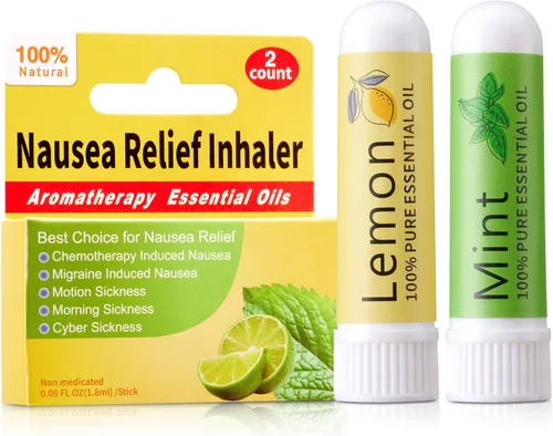 Vista 11 de Hion Inhalador para Alivio de Náuseas - Clavo, 100% Aceites Esenciales Naturales Aromaterapia para el mareo por movimiento y las mujeres