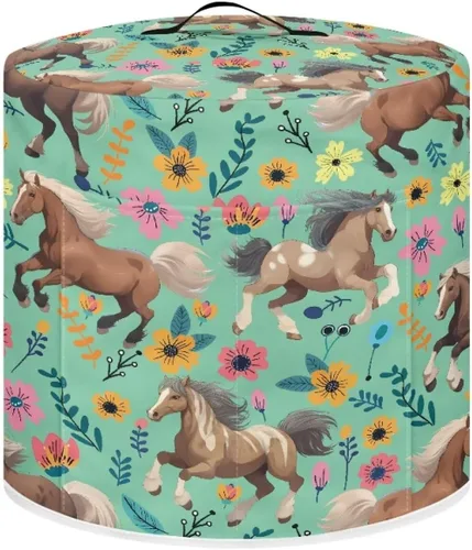 Vista 16 de Cubierta antipolvo para olla a presión con estampado floral de pájaros, compatible con 3 cuartos de galón, cubierta antipolvo instantánea duradera