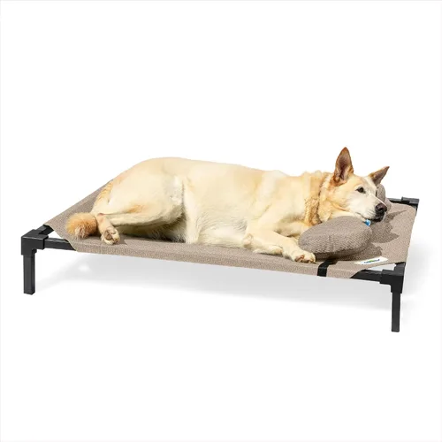 Vista 11 de Cama Elevada para Perros Coolaroo Pro con Tela HeatShield – Catre Elevado de Enfriamiento Avanzado para Razas Pequeñas y Medianas, Fácil de Limpiar