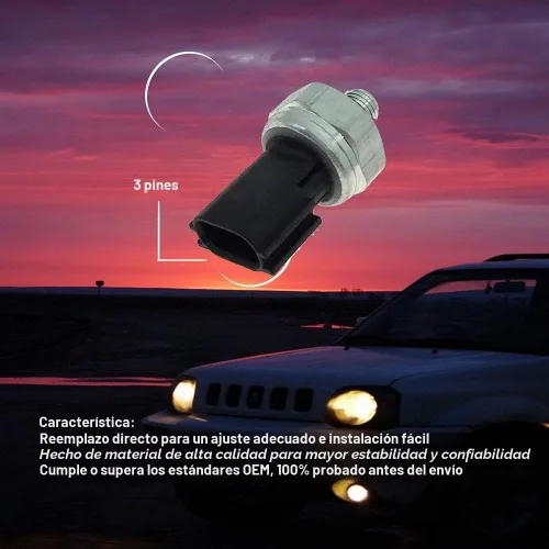 Vista 3 de Interruptor del sensor de presión de CA para Nissan Infiniti Reemplazar