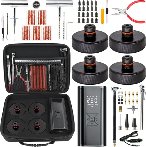 Vista 10 de Almohadilla de elevación para Tesla modelo 3/Y/S/X, 4 unidades de almohadillas de goma adaptador de almohadilla de goma para chasis, adaptador