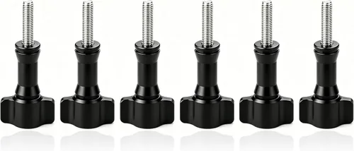 Vista 3 de Tornillos de pulgar: 3 largos y 3 cortos, compatibles con GoPro Hero 11-2 y más, negro