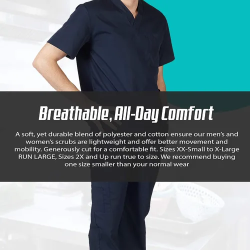 Vista 7 de M&M SCRUBS Conjunto de ropa quirúrgica médica para hombre