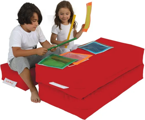 Vista 2 de WELL HOME MOBILIARIO & DECORACIÓN Sillón 2 pl + Puf Niños Rojo