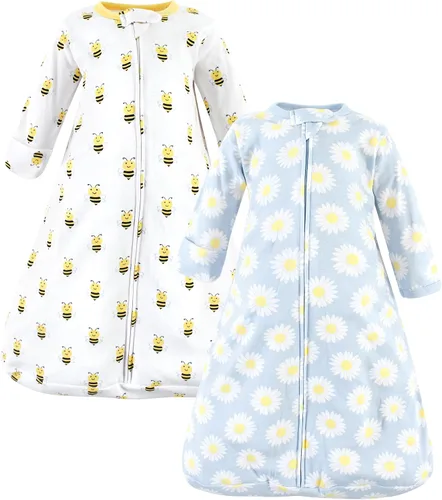 Vista 42 de Hudson Baby Saco de dormir unisex de algodón con manga larga para bebé, saco, manta
