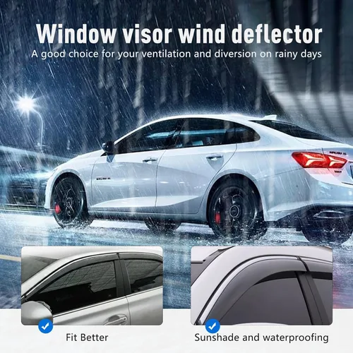 Vista 2 de 4 deflectores de ventana para Honda CRV CR-V 2007-2011, cromados