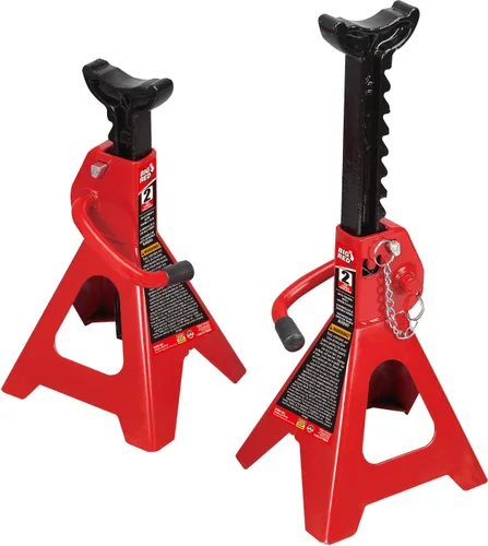 Vista 13 de BIG RED T42202 Torin Steel Jack Stands: Capacidad de 2 toneladas (4,000 lb), rojo, 1 par