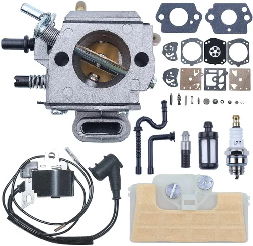 Vista 4 de Bobina de encendido del carburador para motosierra Stihl MS390 029 039 MS290 0000 400 1300, carburador, filtro de aire, filtro de combustible, línea