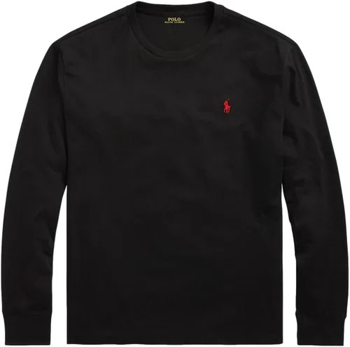 Vista 15 de POLO RALPH LAUREN Camiseta de manga larga de ajuste clásico suave al tacto para hombre (Soft Touch) Marina francesa