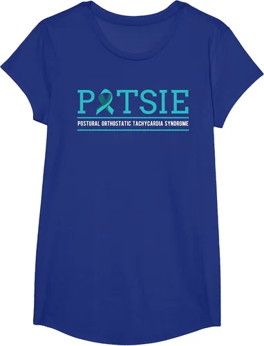 Vista 78 de POTS Dysautonomia Turquoise Ribbon Autonomic Dysfunction T-Shirt Asphalt Grey