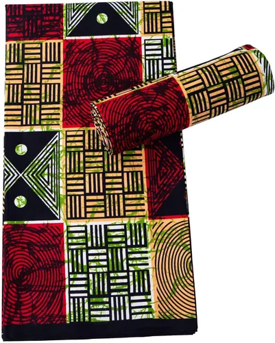Vista 5 de HollandaisWax Tela africana 6 yarda impresa tela africana Ankara tela de cera para vestido de fiesta 6681NEWa