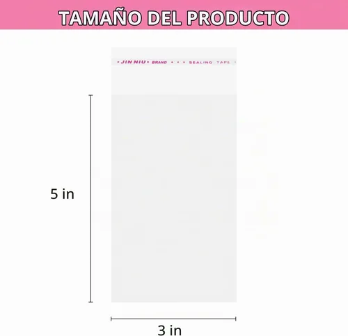 Vista 2 de Paquete de 200 bolsas de celofán para sellar - transparentes, resellables, autoadhesivas para embalar regalos, galletas, dulces, joyas, muestras - 3