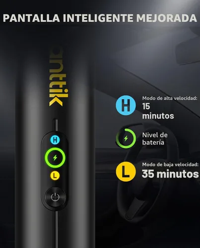 Vista 2 de Fanttik Slim V10 Mate - Aspiradora inalámbrica para automóvil, mini aspiradora portátil 4 en 1, potencia de succión de 17000 pa, pantalla