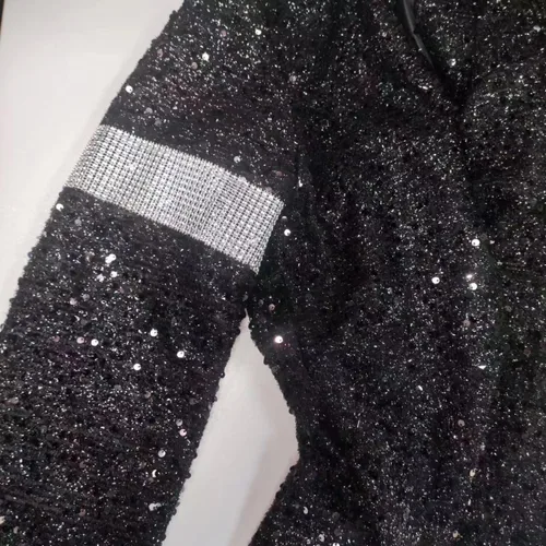 Vista 3 de Personalize custom para MJ Billie Jean Jacket Disfraz de Halloween con guante