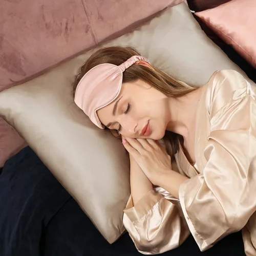 Vista 6 de Adubor Funda de almohada 100% de seda, fundas de almohada de seda de morera, 22 fibras de grado Momme 6A, funda de almohada de seda para la salud