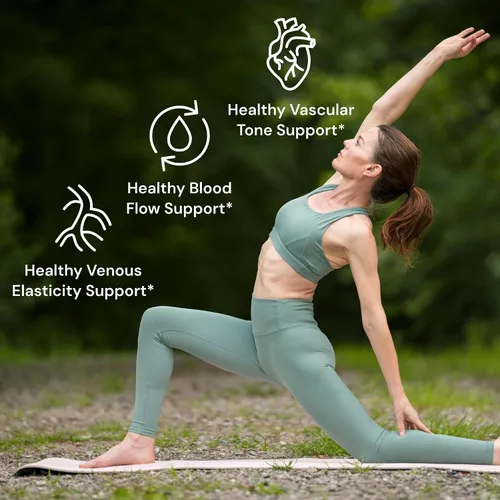 Vista 5 de Healthy Origins Pycnogenol® Circulation Complex Circulación saludable y apoyo venoso Pycnogenol®, semilla de uva, raíz de remolacha, diosmina