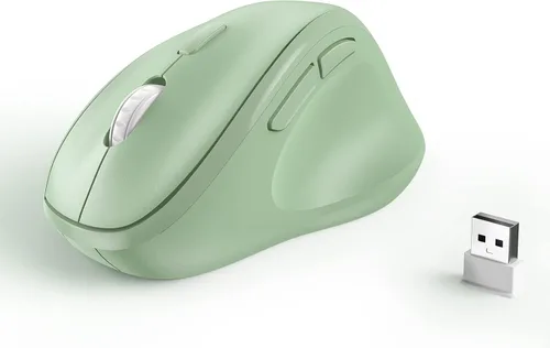 Vista 14 de Ratón inalámbrico Bluetooth ergonómico vertical para computadora portátil, MacBook, iPad, tableta, recargable, silencioso, clic, USB, túnel Negro