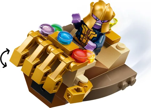 Vista 5 de LEGO Marvel Capitán América vs. Thanos Juguetes de Construcción - Juego de Simulación para Niños y Niñas, Edades 4+ - Bloques de Construcción