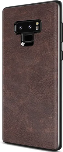 Vista 8 de Funda para Samsung Galaxy Note 9, delgada, de piel sintética, estilo vintage, a prueba de golpes, ligera, de poliuretano termoplástico suave