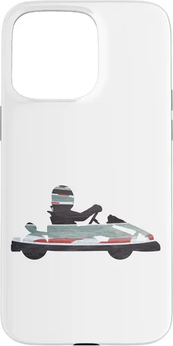 Vista 28 de Funda para iPhone 16 Go Kart Racing Race Track