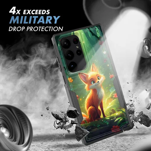 Vista 351 de Funda para Galaxy A14 5G, resistente de doble capa híbrida de policarbonato duro, goma suave, a prueba de golpes, funda protectora resistente