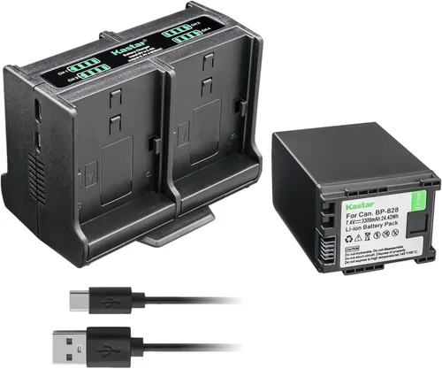 Vista 9 de Kastar Cargador de batería cuádruple compatible con Canon BP-820 BP820, BP-828 BP828, cargador CG-800 CG800, VIXIA HF G21, VIXIA HF G30, VIXIA HF