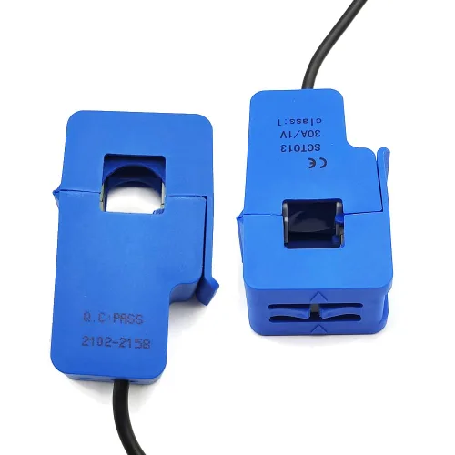 Vista 5 de 2 piezas SCT-013-000 30A 1V Sensor de transformador de corriente de núcleo dividido no invasivo SCT013