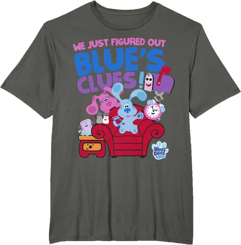 Vista 5 de Blue's Clues & You Group Shot Just Figured Out Blue's Clues Camiseta Negro
