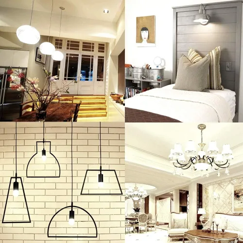 Vista 6 de Paquete de 5 bombillas LED para candelabros CC de 12 V-24 V, 2 W, 200 lm, 4000 K, blanco natural, regulables con atenuador PWM DC, punta de torpedo