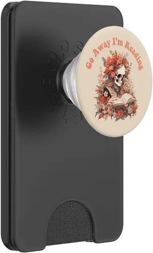 Vista 7 de Bookish - Divertido esqueleto gótico gótico amante de la lectura de libros, PopSockets intercambiables PopGrip