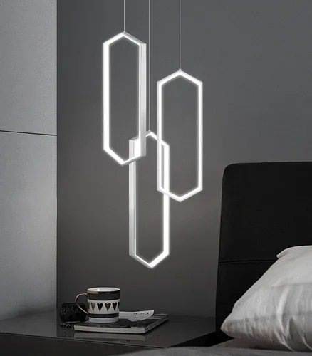Vista 21 de Lámpara colgante regulable de 3 anillos para ajustar mini lámpara LED de techo para cocina, isla, comedor, sala de estar, dormitorio, dorado