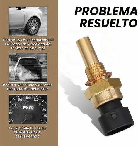 Vista 5 de MLY 1 sensor de temperatura del refrigerante del automóvil, sensor de temperatura del refrigerante del motor duradero de 2 pines, ajuste directo