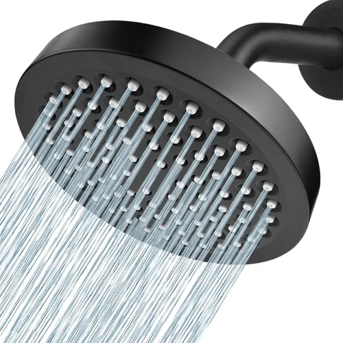 Vista 9 de Voolan Cabezal de ducha de lluvia de alta presión, aspecto moderno de lujo, el reemplazo ajustable perfecto para el cabezal de ducha de tu baño