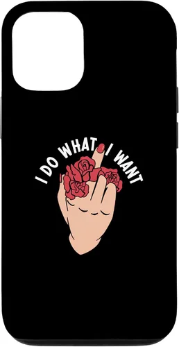Vista 28 de I Do What I Want Middle Finger Flowers Women Case for iPhone 16