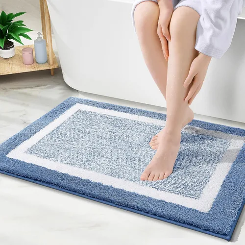Vista 33 de OLANLY Alfombras de baño 24x16, tapetes de baño extra suaves y absorbentes de microfibra, antideslizantes, lavables a máquina, secan rápido