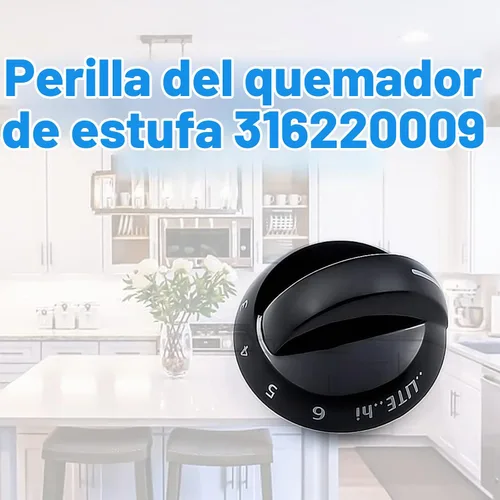 Vista 6 de 316220009 Perilla de quemador para Frigidaire AP4322122 PS1991531 (paquete de 4)