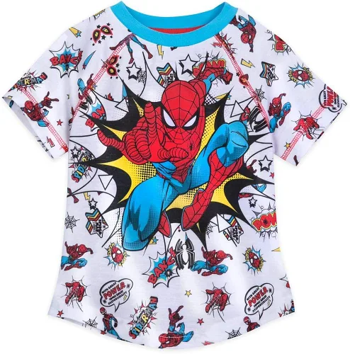 Vista 2 de Marvel Spider-Man Set de sueño corto para niños