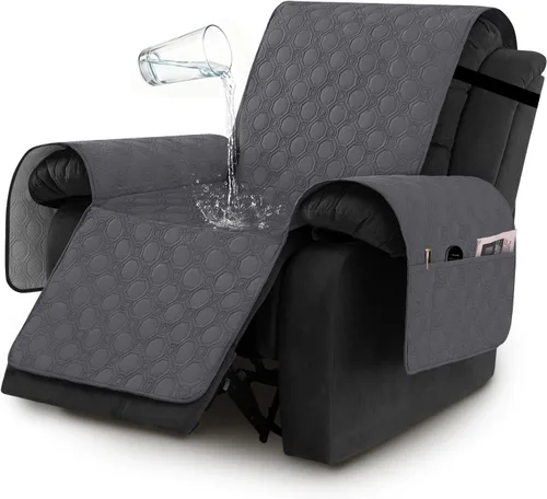 Vista 14 de H.VERSAILTEX Funda 100% Impermeable para Silla Gruesa y Duradera Fundas para Sofá para Perros Protector de Sofá Triple Antideslizante Fundas